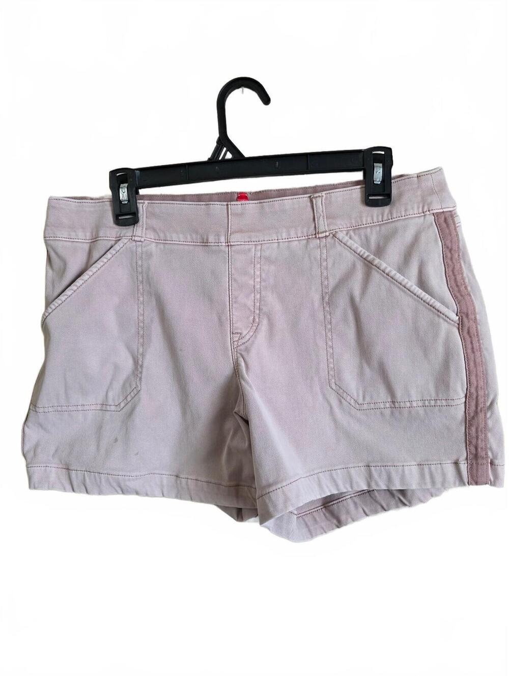 Spanx Pink Cotton Blend Stretchy Shorts Size XL